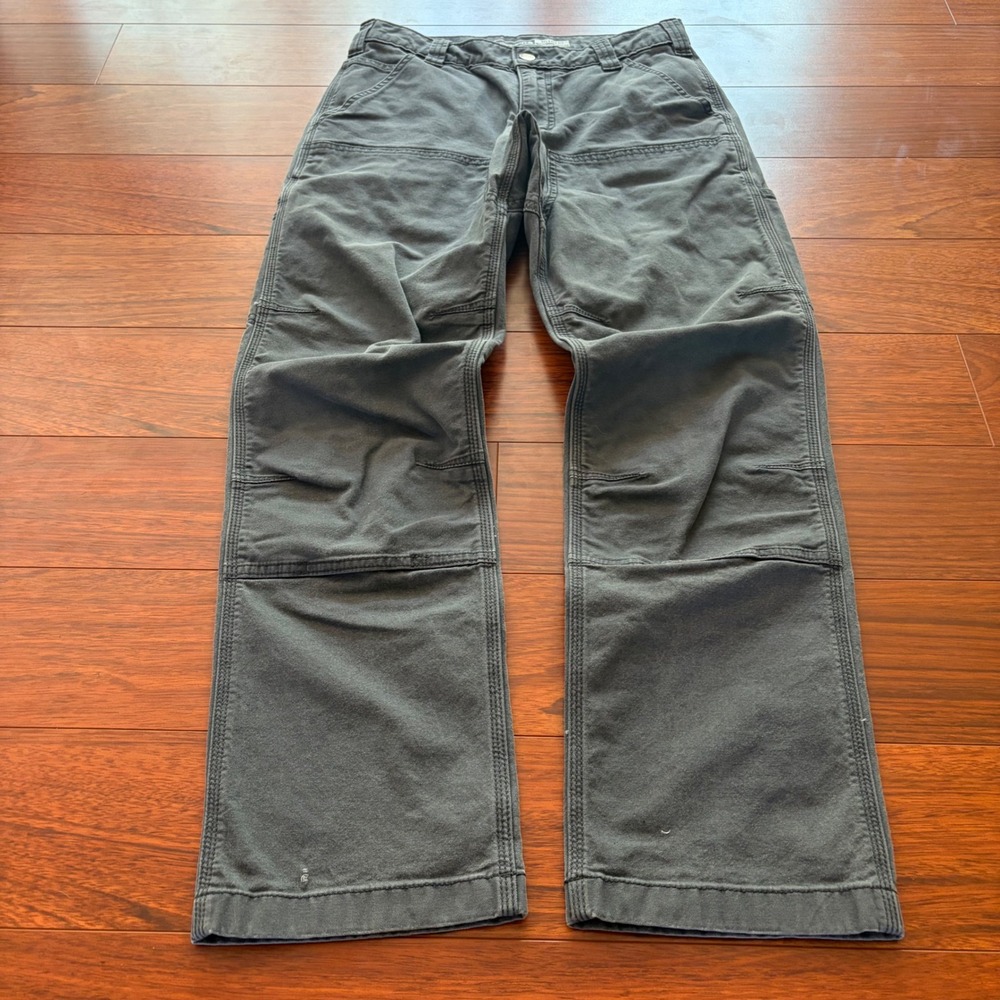 Carhartt Relaxed Fit Double Knee Work Pants Faded Black 30x32 Utility Canvas